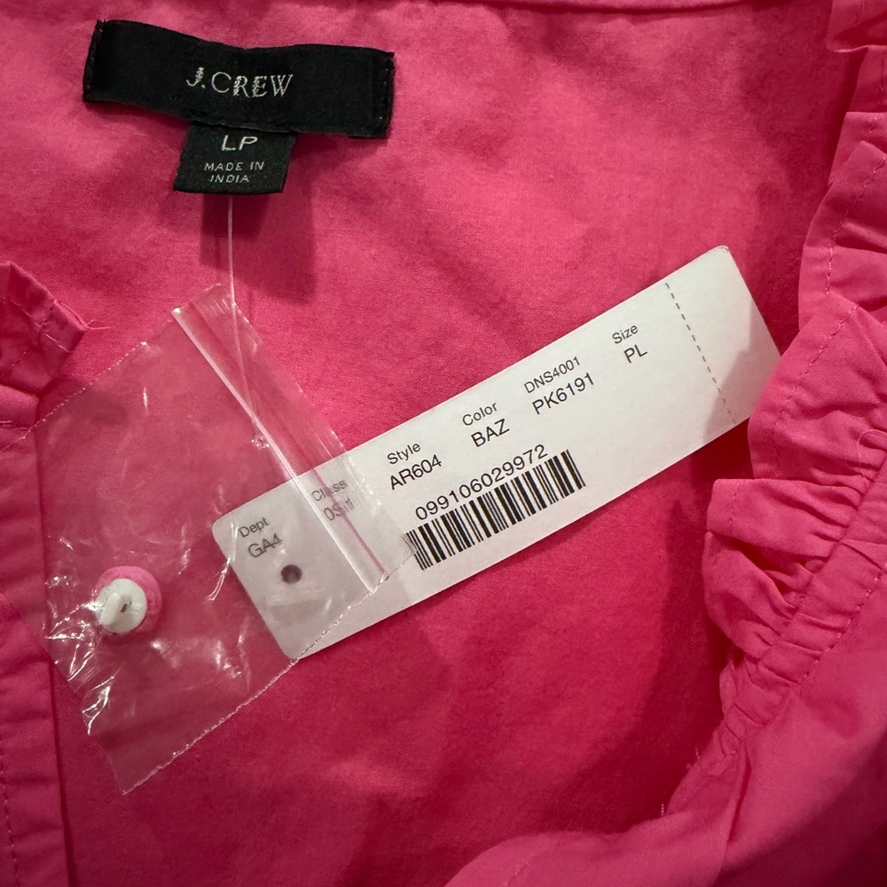 NWT J. Crew Ruffleneck Tiered Popover Dress - Picture 9 of 10